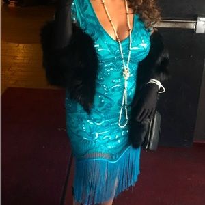 Vintage 1920s flapper dress